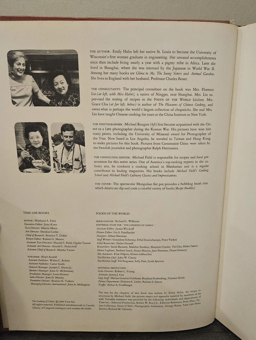 VTG 1968 The Cooking of China Hardcover Cookbook Time Life Foods of the World